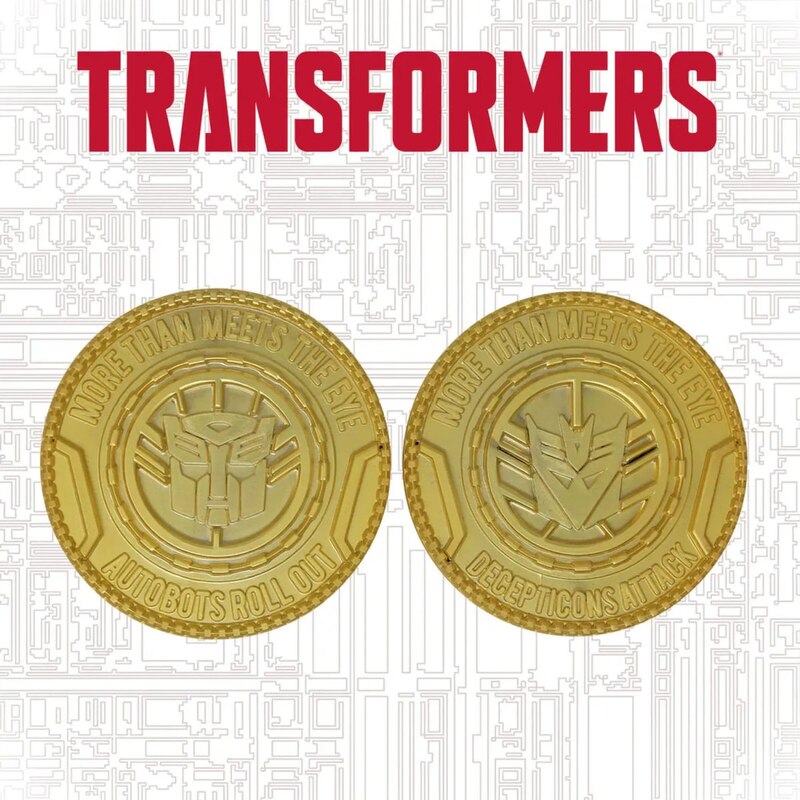 Transformers Autobot and Decepticon 24k Gold Plated Medallions